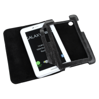Fodral i svart färg dedikerad till Samsung Galaxy Tab P3100 (naturligt läder)
