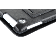 Fodral i svart färg dedikerad till Samsung Galaxy Tab P3100 (naturligt läder)