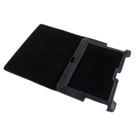 Fodral i svart färg, dedikerad till Samsung Galaxy Tab P5100 (naturligt läder)
