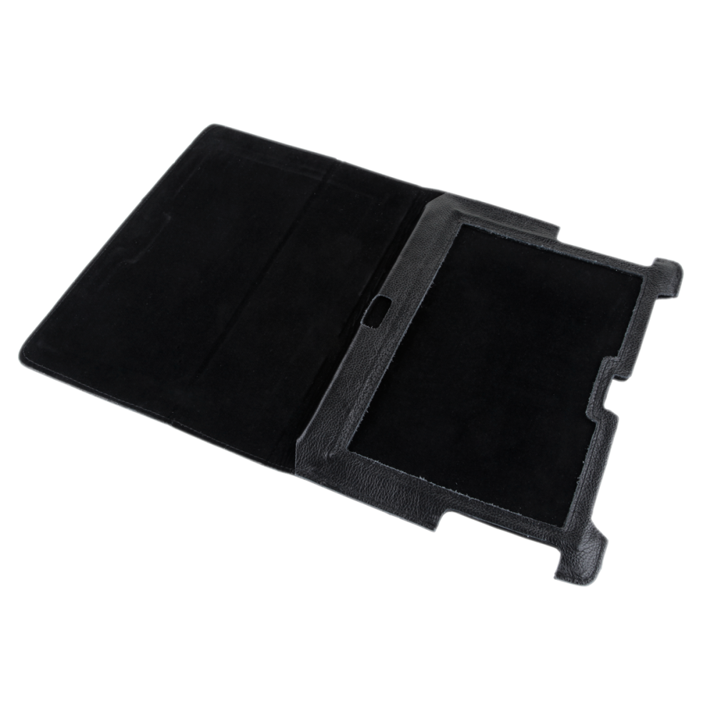 Fodral i svart färg, dedikerad till Samsung Galaxy Tab P5100 (naturligt läder) Fodral i svart färg, dedikerad till Samsung Galaxy Tab P5100 (naturligt läder)
