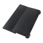 Fodral i svart färg, dedikerad till Samsung Galaxy Tab P5100 (naturligt läder)