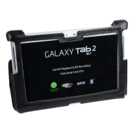 Fodral i svart färg, dedikerad till Samsung Galaxy Tab P5100 (naturligt läder)