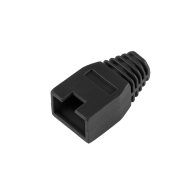 Gummihölje för 8p8c RJ45-kontakt, svart