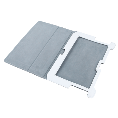 Fodral i vitt dedikerat till Samsung Galaxy Tab P5100 (äkta läder)