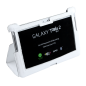 Fodral i vitt dedikerat till Samsung Galaxy Tab P5100 (äkta läder)