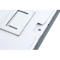 Fodral i vitt dedikerat till Samsung Galaxy Tab P5100 (äkta läder)