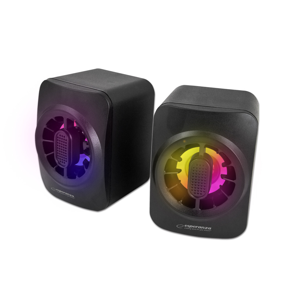 EGS104 Esperanza högtalare 2.0 usb led regnbåge sakara EGS104 Esperanza högtalare 2.0 usb led regnbåge sakara