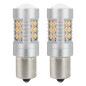 LED-lampor Canbus BAU15S PY21W orange amber 12V 24V AMIO-02580