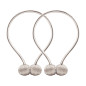AG701D Klämma för gardiner och draperier beige 2 st