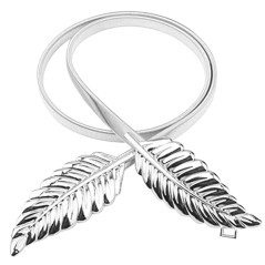 BQ53H Dam bälte 68-100cm silver