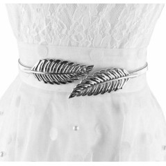 BQ53H Dam bälte 68-100cm silver