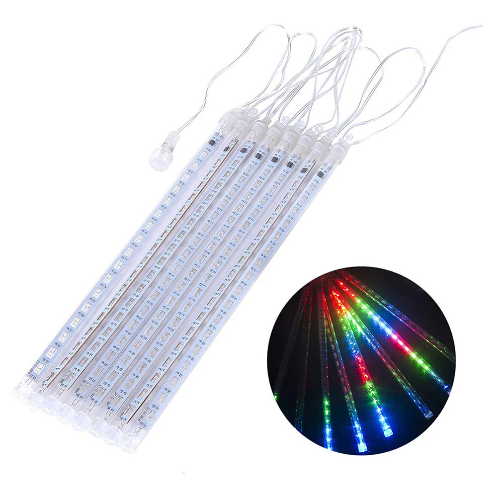 Solcellsdrevna LED-lampor Maclean, 2,4m längd, 144 LED-dioder, 8 RGB-strålar, nedåtgående stråleläge, 800mAh Li-batteri, MCE412 Solcellsdrevna LED-lampor Maclean, 2,4m längd, 144 LED-dioder, 8 RGB-strålar, nedåtgående stråleläge, 800mAh Li-batteri, MCE412