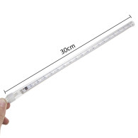 Solcellsdrevna LED-lampor Maclean, 2,4m längd, 144 LED-dioder, 8 RGB-strålar, nedåtgående stråleläge, 800mAh Li-batteri, MCE412