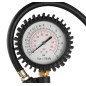 Pump med manometer med en diameter på 80 mm.