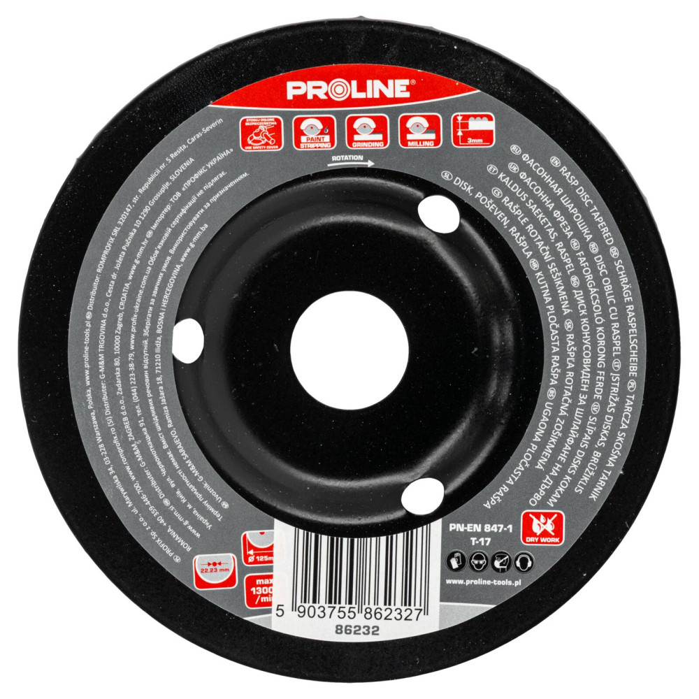 Skivtandad cirkelsåg med fina tänder typ b 125mm proline Skivtandad cirkelsåg med fina tänder typ b 125mm proline