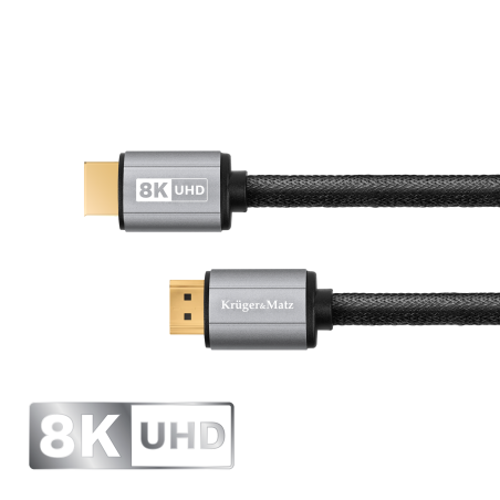 Kabel HDMI-HDMI 2.1 8K 3 m Kruger&Matz

HDMI-HDMI-kabel 2.1 8K 3 m Kruger&Matz