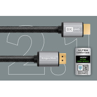 Kabel HDMI-HDMI 2.1 8K 3 m Kruger&Matz