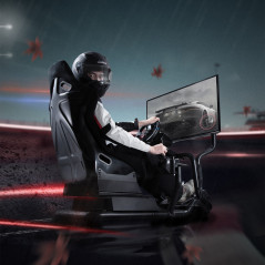 Stativ med racingsits för NanoRS-ratt, max 130 kg, max 50 grader, RS702. | HandlaSmidigt.se