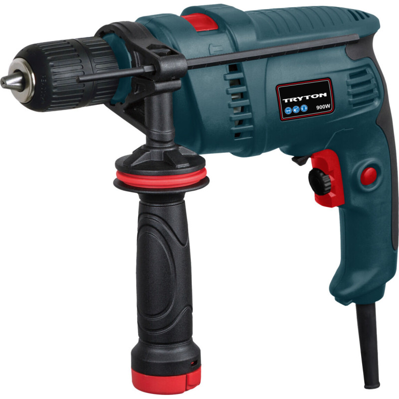 Slagborr 900W med nyckelfri chuck 13mm v/h.