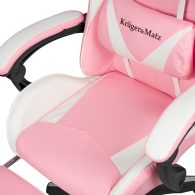 Spelstol Kruger&Matz GX-150 Vit-rosa
