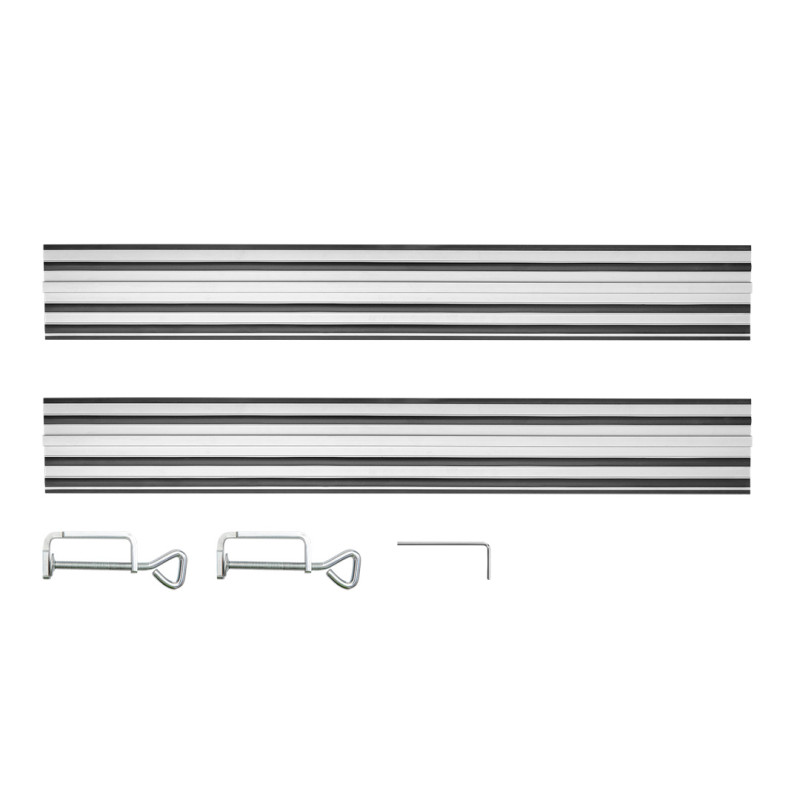 Rälsledningar 2 x 700 mm, anslutning, 2 klämmor