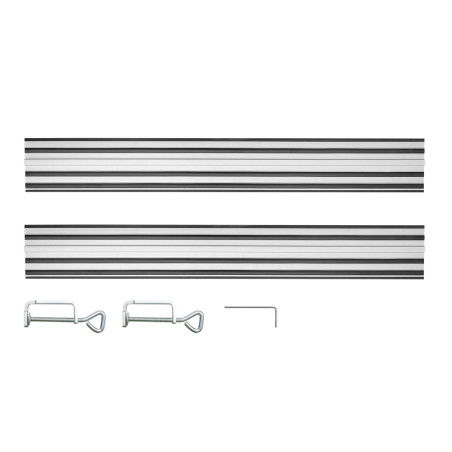 Rälsledningar 2 x 700 mm, anslutning, 2 klämmor | HandlaSmidigt.se