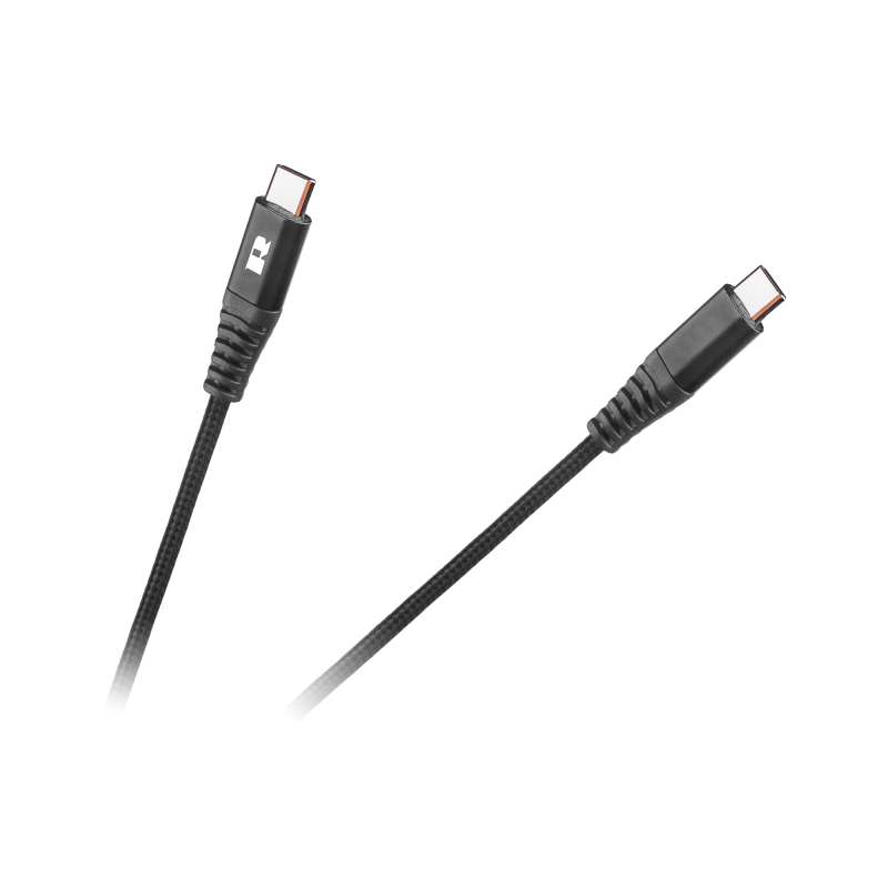 USB-C till USB-C-kabel REBEL 100 cm svart