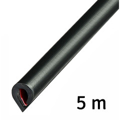 AG679F Dörrskyddslister 5m svart