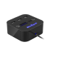 USB 2.0-hubb med 3 portar och minneskortläsare