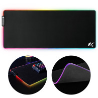 Spelmatta med LED RGB-belysning NanoRS för mus och tangentbord, 800x300x4mm, RS705.