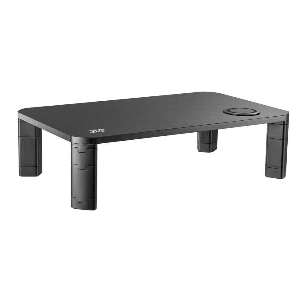 Podstawka stolik pod monitor Ergo Office, regulowana, z ładowarką bezprzewodową Qi, max 20kg, 17-32', ER-415
