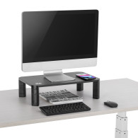 Monitorställ Ergo Office, justerbart, med trådlös laddare Qi, max 20 kg, 17-32 tum, ER-415