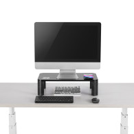 Monitorställ Ergo Office, justerbart, med trådlös laddare Qi, max 20 kg, 17-32 tum, ER-415
