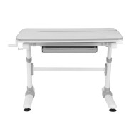 Biurko dla dzieci ergonomiczne z regulacją wysokości Ergo Office, szare, max 100kg,  ER-417 2cz