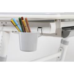 Skrivbord för barn ergonomiskt med höjdjustering Ergo Office, grå, max 100 kg, ER-417 2st