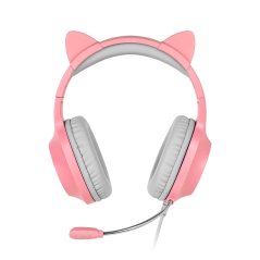 Spelhörlurar för barn Kruger&Matz Gamer Kids, rosa färg