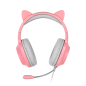 Spelhörlurar för barn Kruger&Matz Gamer Kids, rosa färg