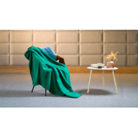 Filt av polar 130x150 cm TEESA - grön
