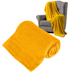 Fleecefilt 150x200 cm TEESA - gul