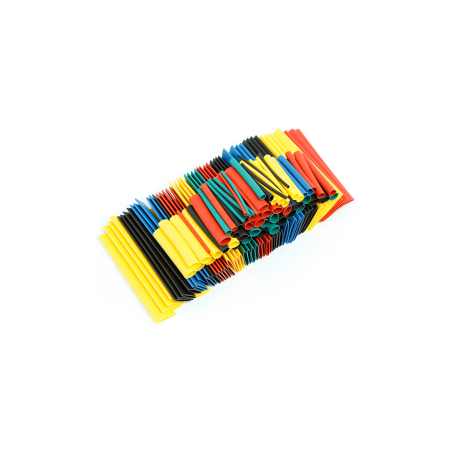 Sats med 328 stycken krympslangsrör, polyolefin E5988.