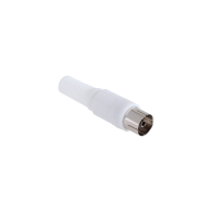 Gniazdo antenowe TV na kabel długie białe Cabletech