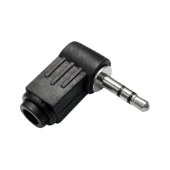 Kontakt Jack 3.5 mm vinklad plast Cabletech