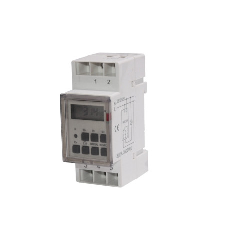 Digital timer MCE09 för DIN-skena