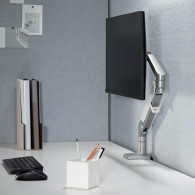 Skärmfäste för skrivbord i grått Ergo Office, med fjäder, 17'-32', 9 kg, ER-405G