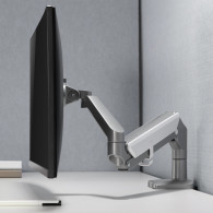 Skärmfäste för skrivbord i grått Ergo Office, med fjäder, 17'-32', 9 kg, ER-405G