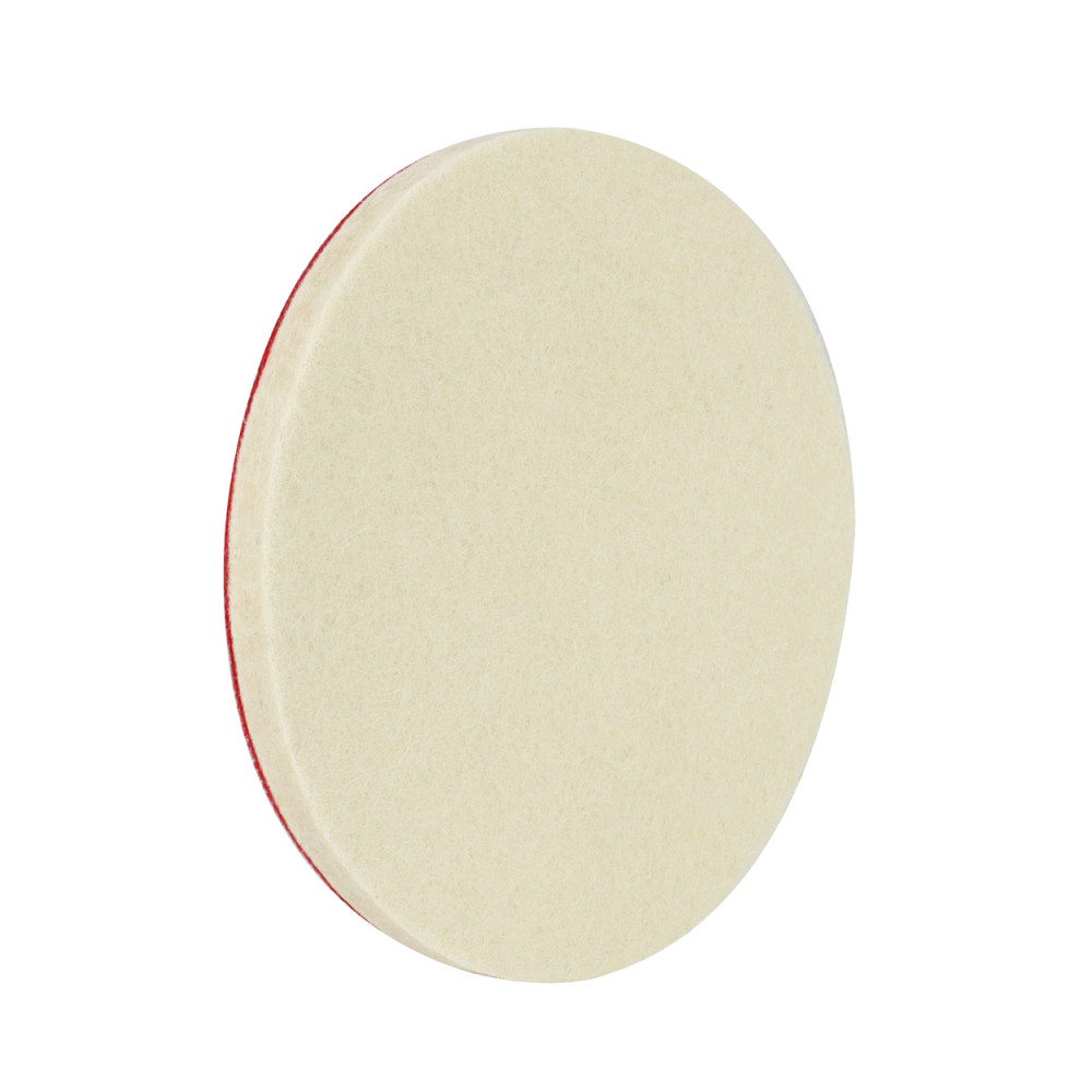 Filtpolerad filtskiva med kardborre 125 mm x 10 mm amio-02650 Filtpolerad filtskiva med kardborre 125 mm x 10 mm amio-02650