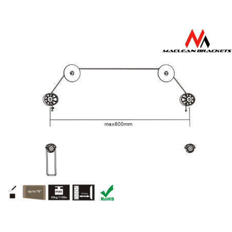 MC-557 25768 TV-fäste för LED-TV 32-70 tum