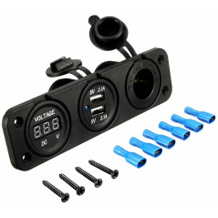 PLS37A Vattentät tändaruttag 2,1a