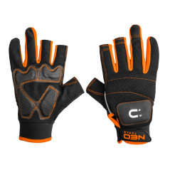 Arbetshandskar med magnet, fingrar fria, storlek 10.