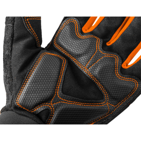 Arbetshandskar med magnet, fingrar fria, storlek 10.